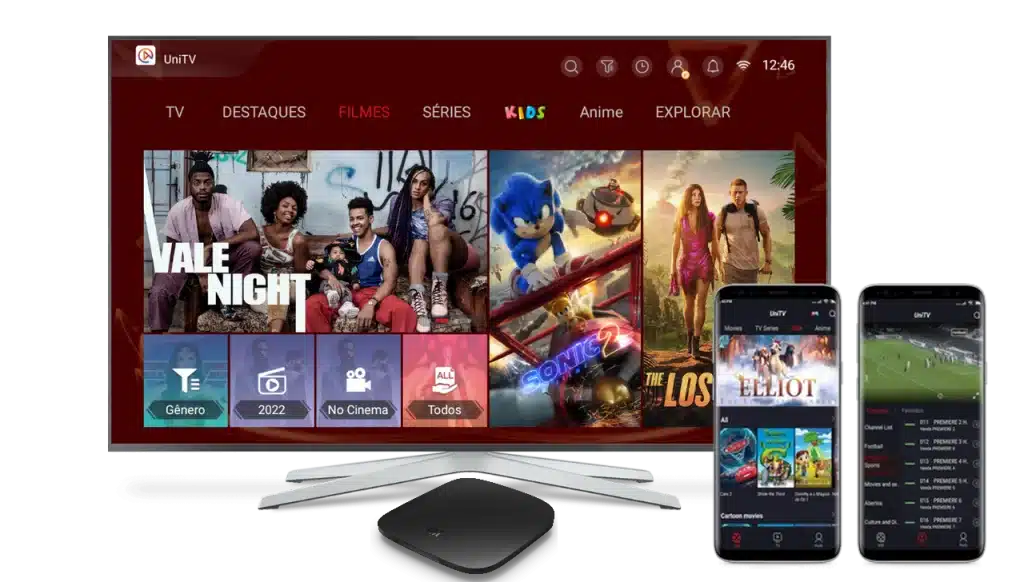 Recarga Unitv para Smart TV, TV Box e celular